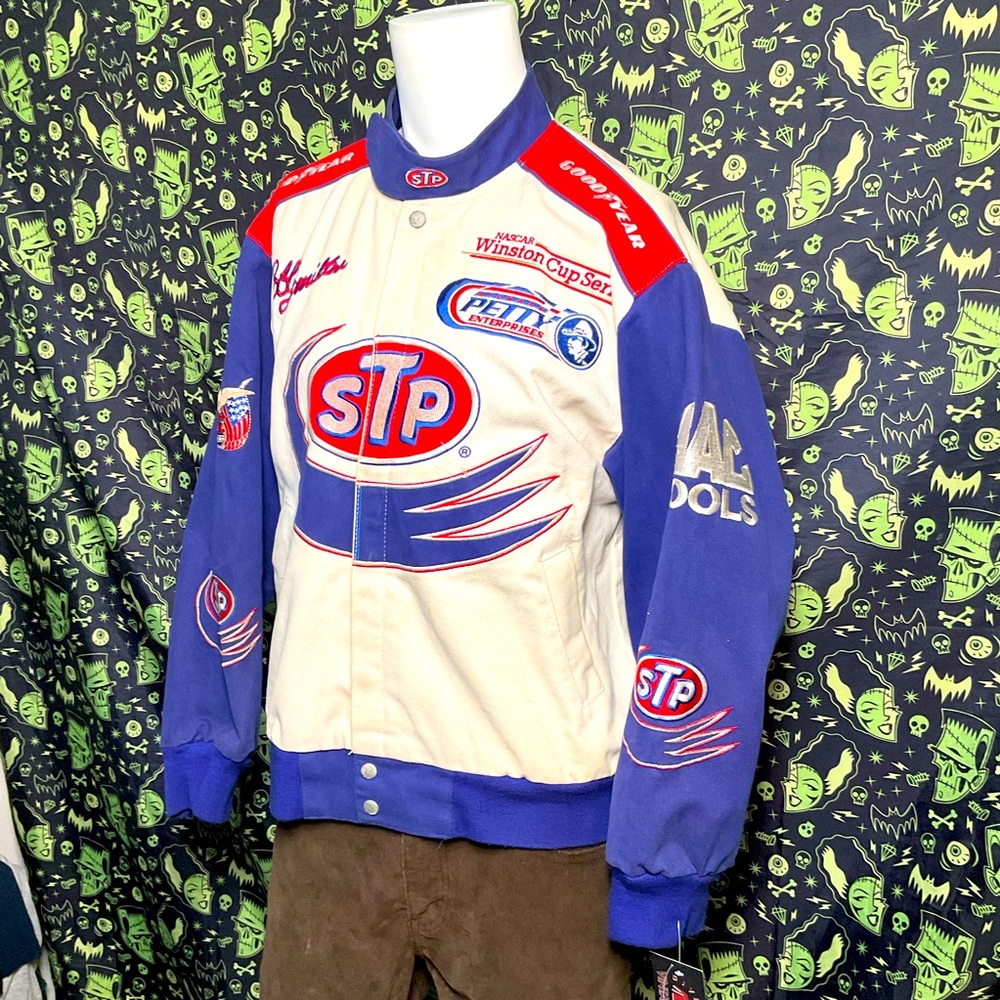 Vintage Jeff Hamilton STP nascar racing jacket